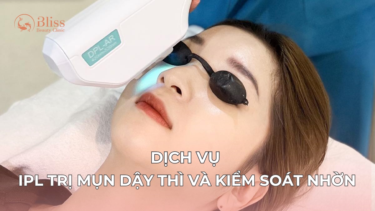 IPL trị mụn và kiểm soát nhờn
