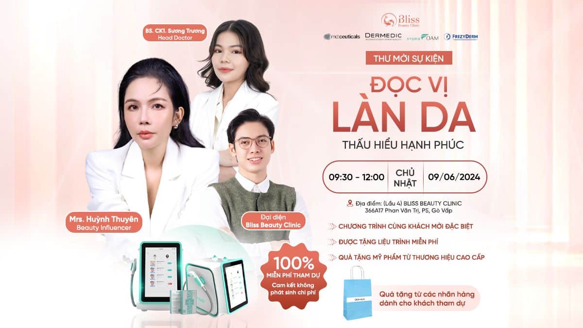 talkshow bliss beauty - đọc vị làn da thấu hiểu hạnh phúc