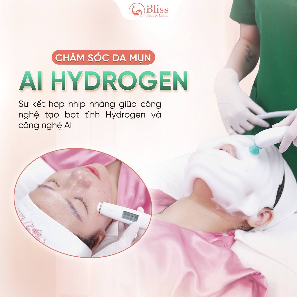 Chăm sóc da mụn HYDROGEN AI