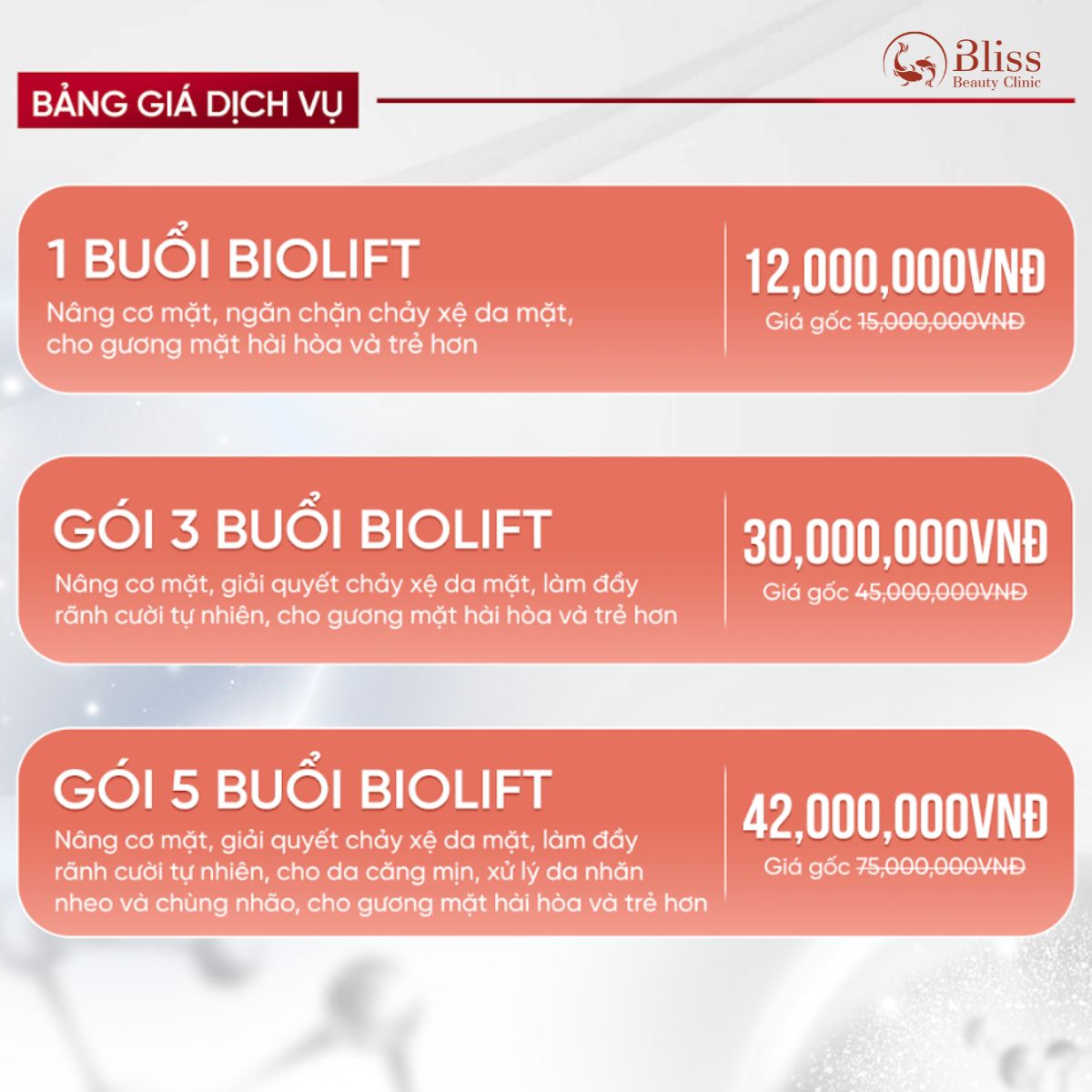 tiêm BioLift BAP 7+1 điểm bao nhiêu tiền