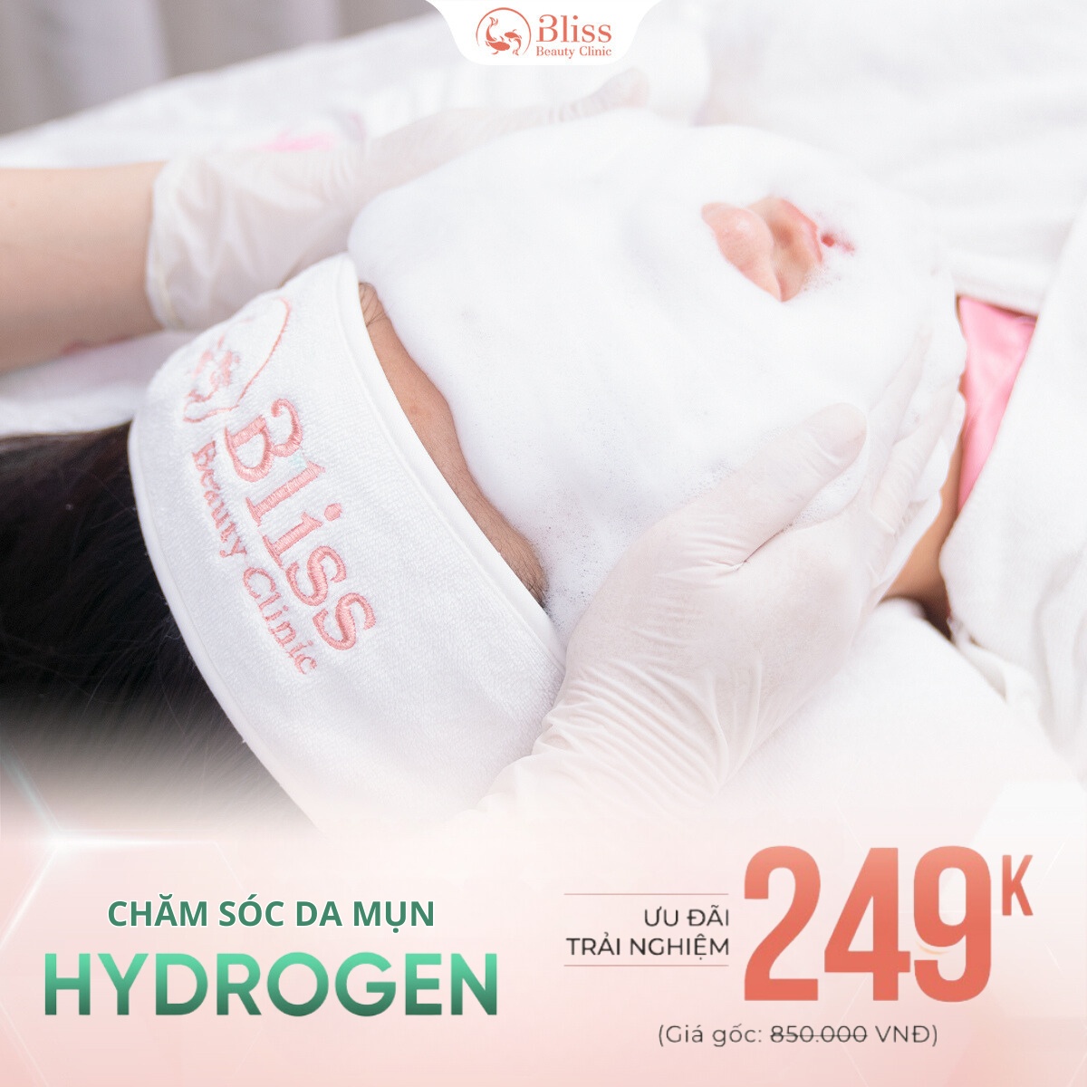 trị mụn Hydrogen giá bao nhiêu