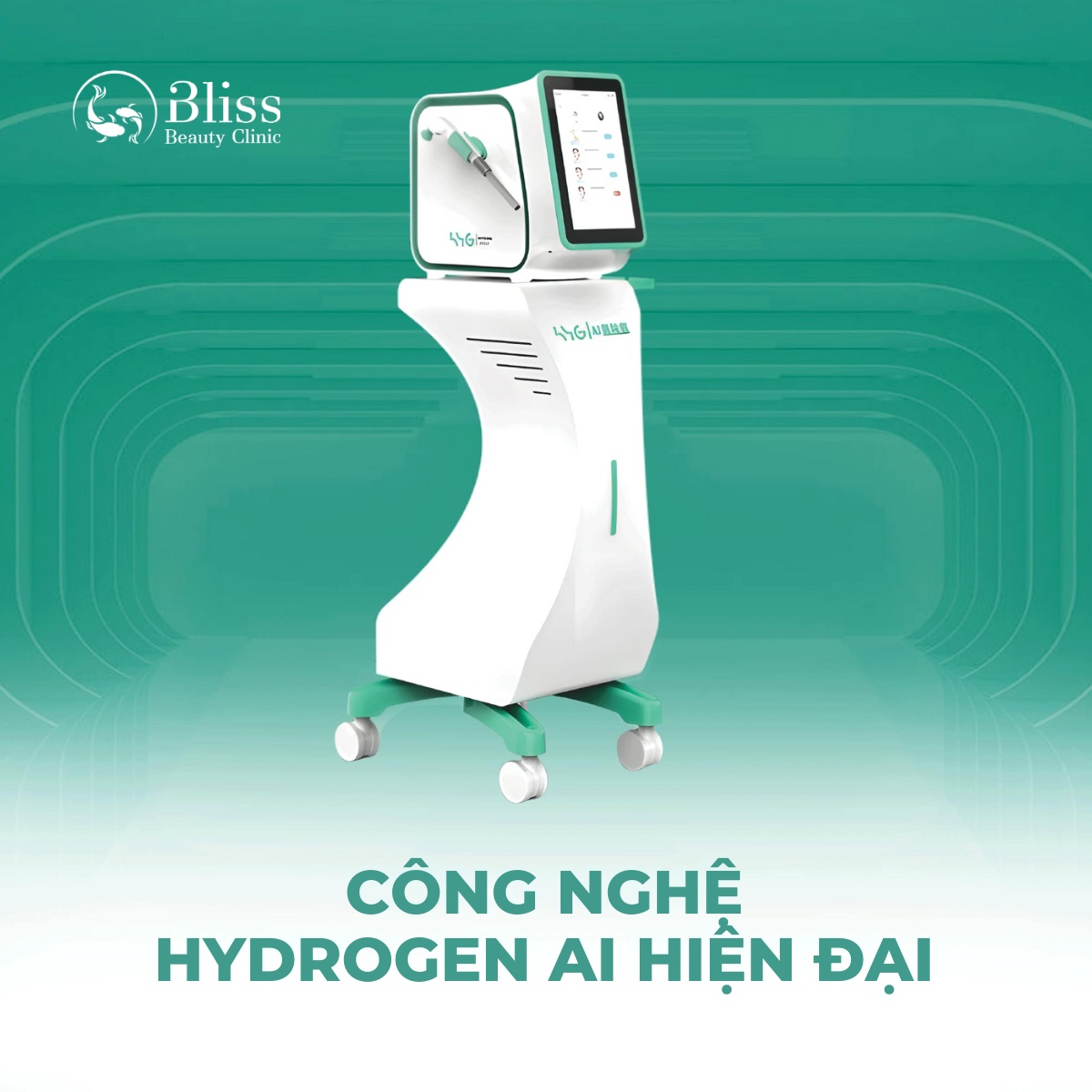 công nghệ chăm sóc da mụn Hydrigen